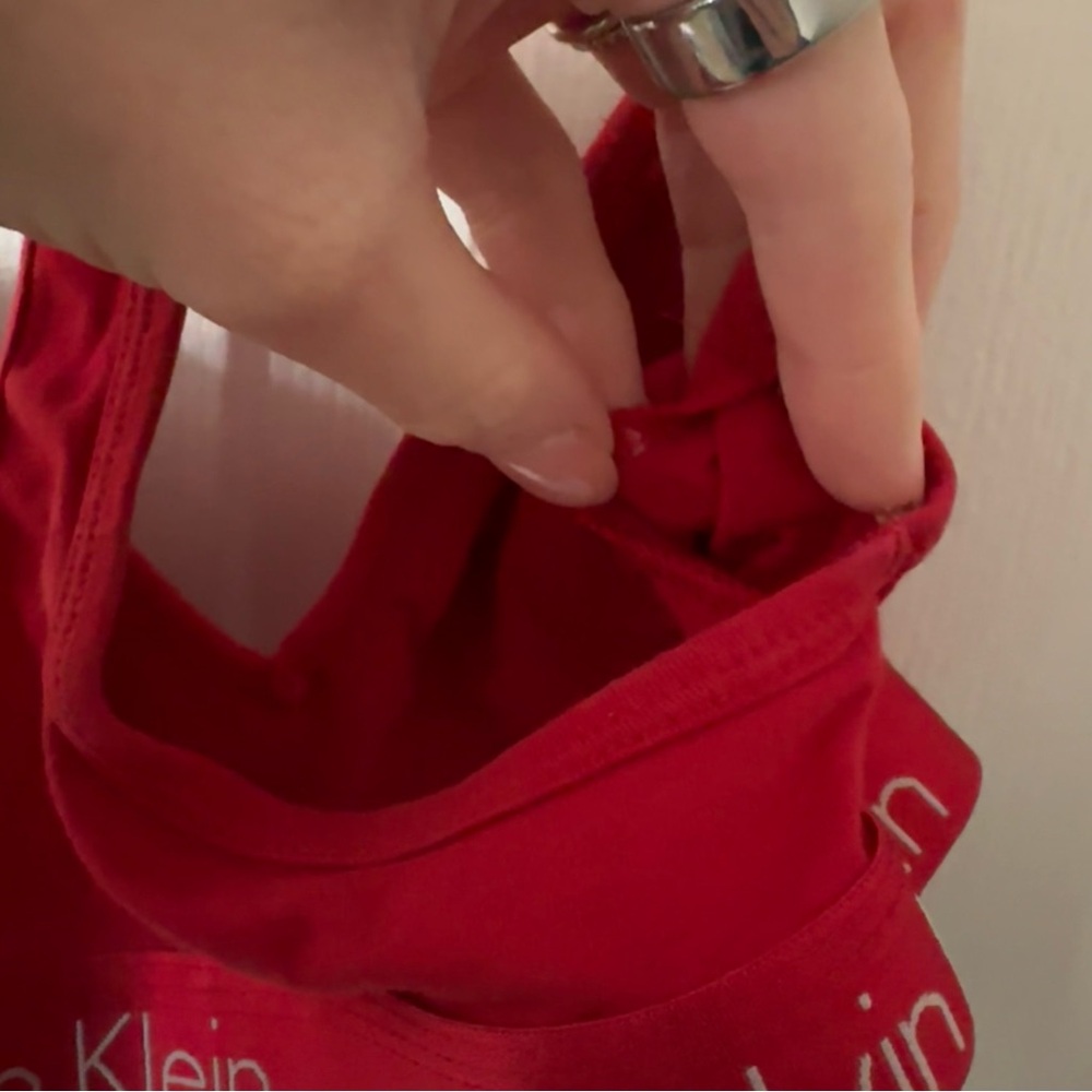 Red Calvin Klein Sports Bra - Picture 5 of 5